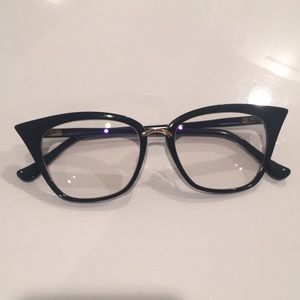 Dita Rebella Cat Eye Glasses - Navy